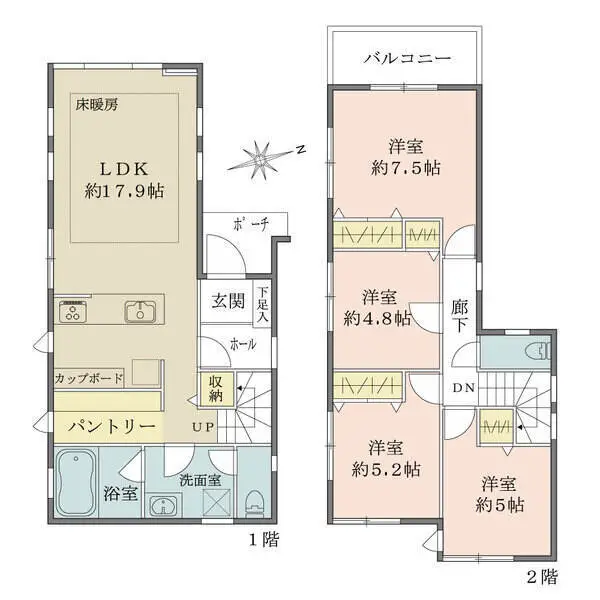 横浜市神奈川区西寺尾2丁目 間取図