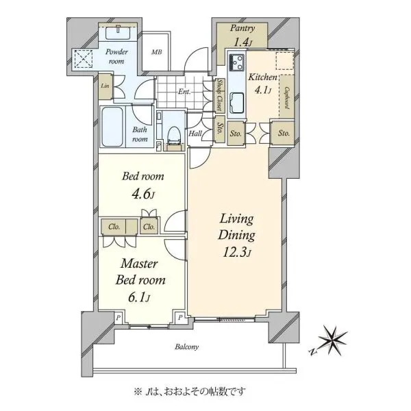 ザ・タワー横浜北仲 間取図