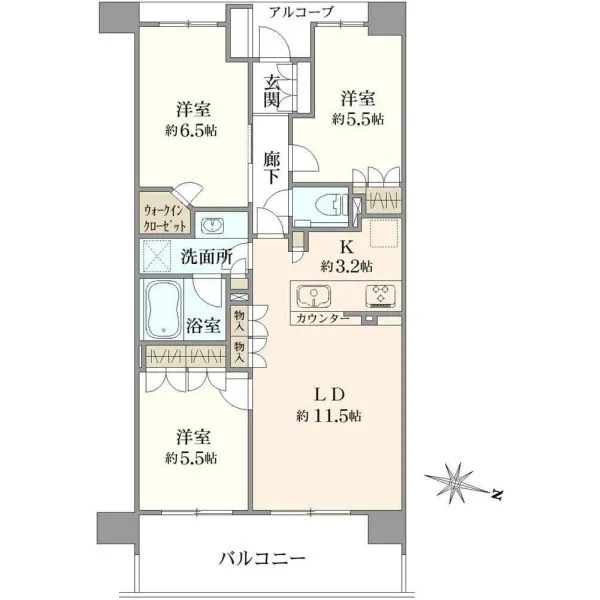 ザ・パークハウス杉並和田 間取図