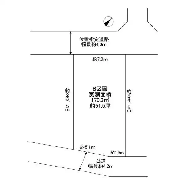 柏市豊住５丁目 区画図