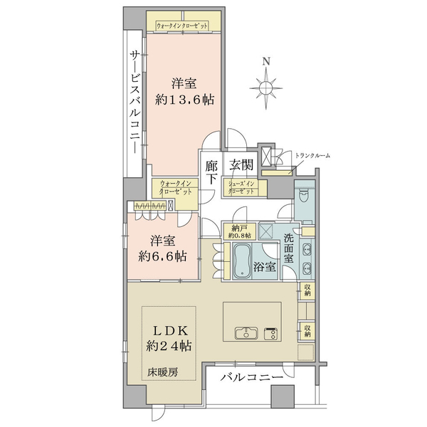 ローレルタワー心斎橋 間取図