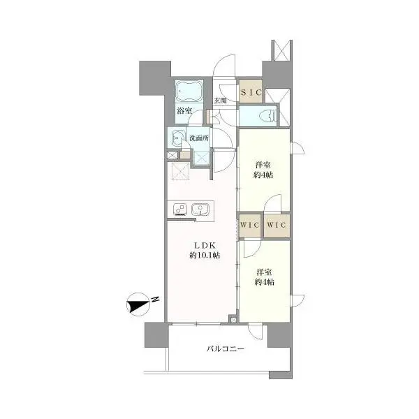 オープンレジデンシア金山ザ・プレイス 間取図