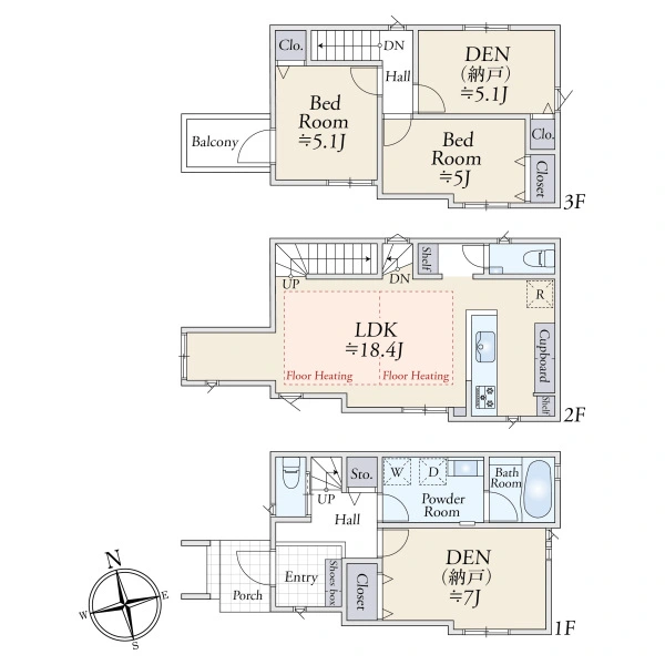 川崎市中原区西加瀬 間取図