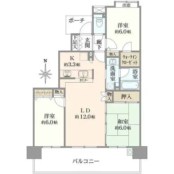 ディースクエアさがみ野 間取図