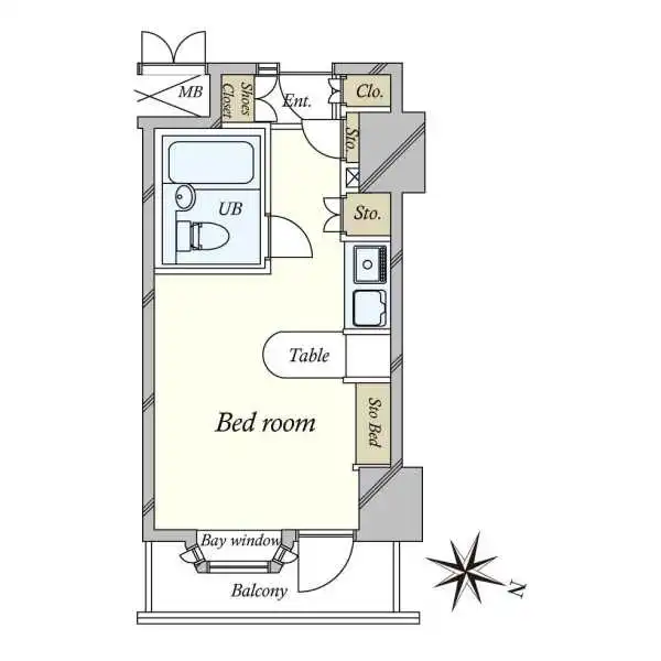 インペリアル南麻布コートアンドサテライトサテライト棟 間取図