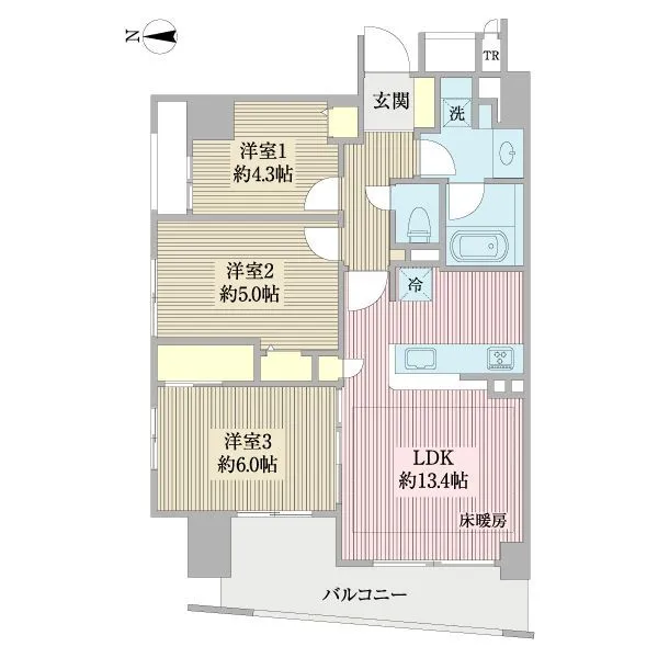 コスモ平間ロイヤルフォルム 間取図