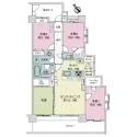 ライオンズマンション等々力緑地公園 間取図