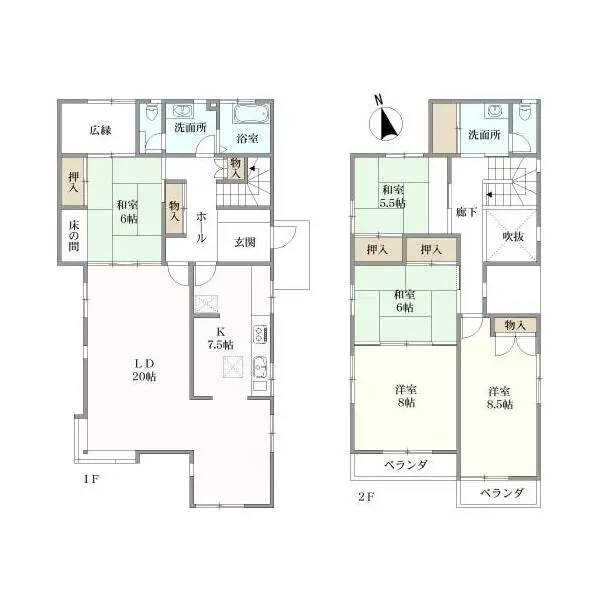 横浜市栄区小山台２丁目 間取図