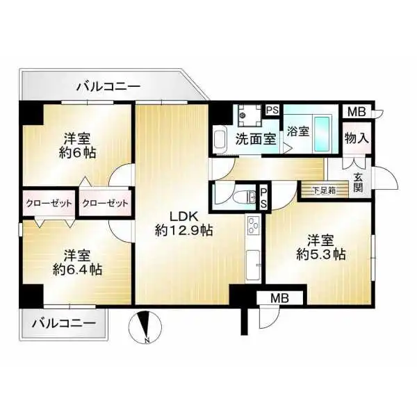 藤和セントシティ西宮 間取図