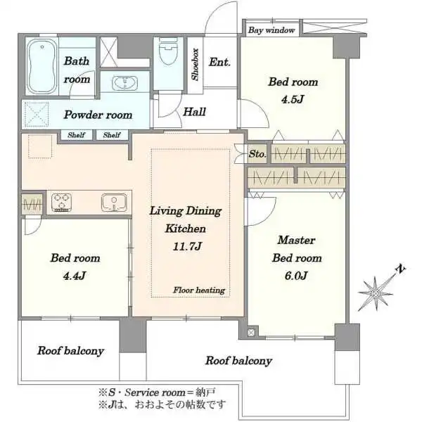 ライオンズマンション月島第２ 間取図