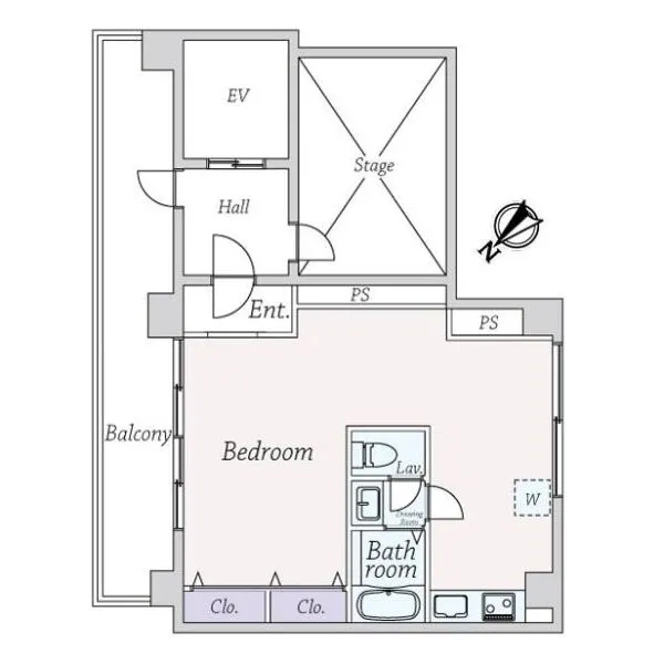 赤坂フローラビル 間取図