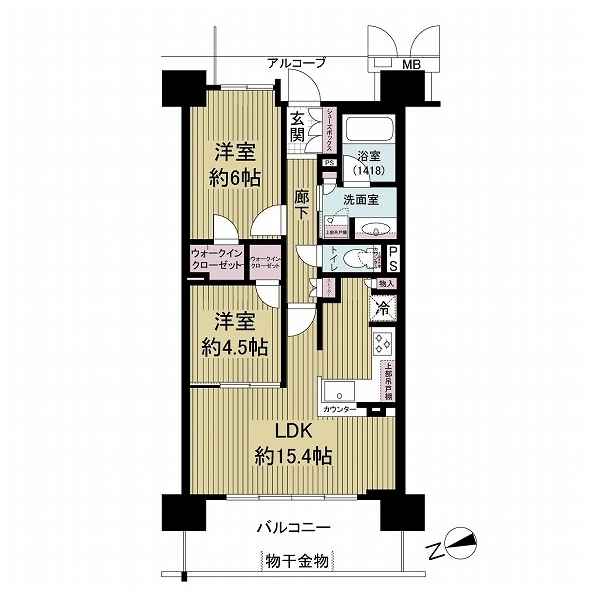 ブランズシティ天神橋筋六丁目 間取図
