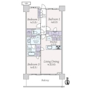 ＣＥＮＴＲＡＬ　ＡＩＲ　ＣＩＴＹ　ＲＥＳＩＤＥＮＣＥ　１ 間取図