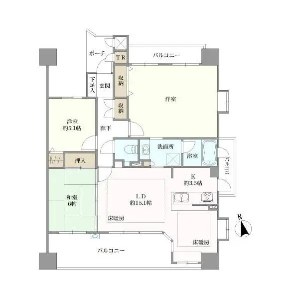 プリオール竹越 間取図