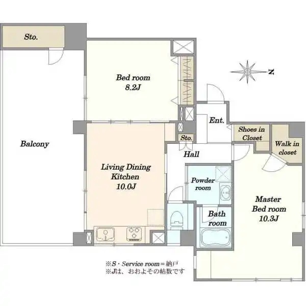 戸越公園マンション 間取図