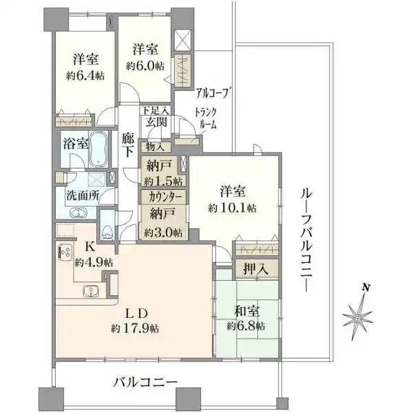 グリーンプラテア習志野台弐番館 間取図