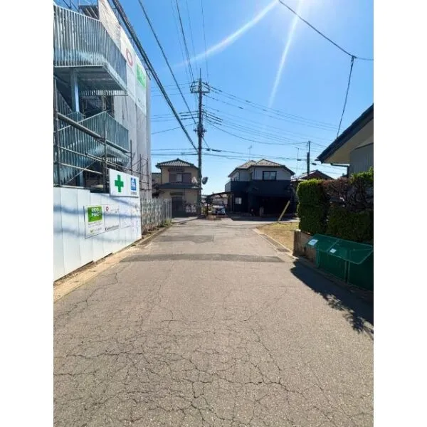 柏市豊四季 南東側前面道路