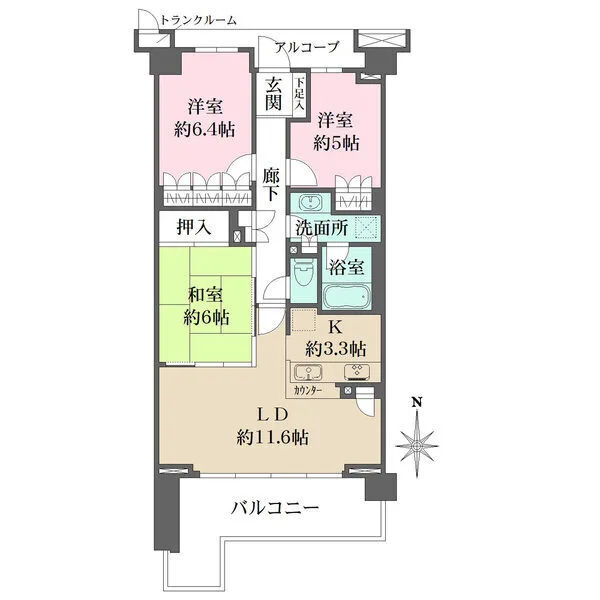 オーベル練馬スマーティア 間取図