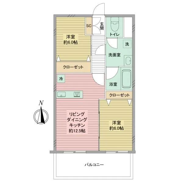 学芸大スカイスクレーパー 間取図
