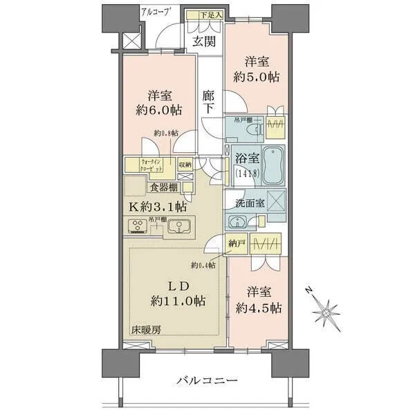 ザ・パークハウス船堀 間取図
