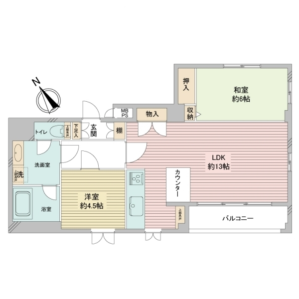 サンセーヌ横浜 間取図