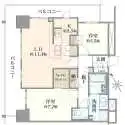 ブランズタワー所沢 間取図
