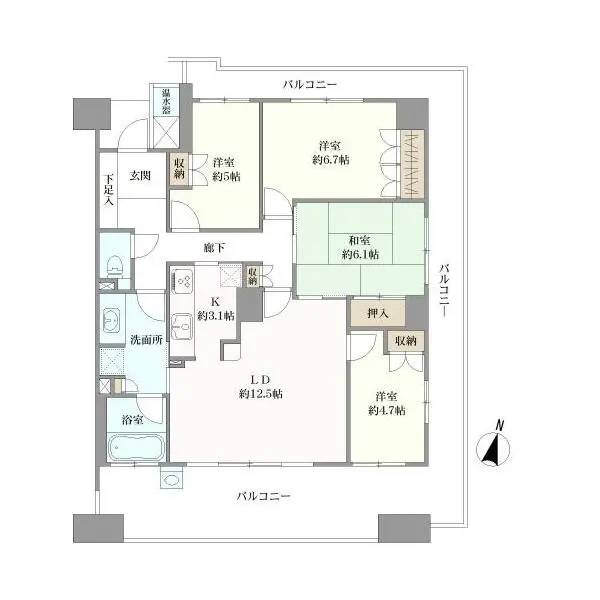 パークホームズ福島エルグレース 間取図