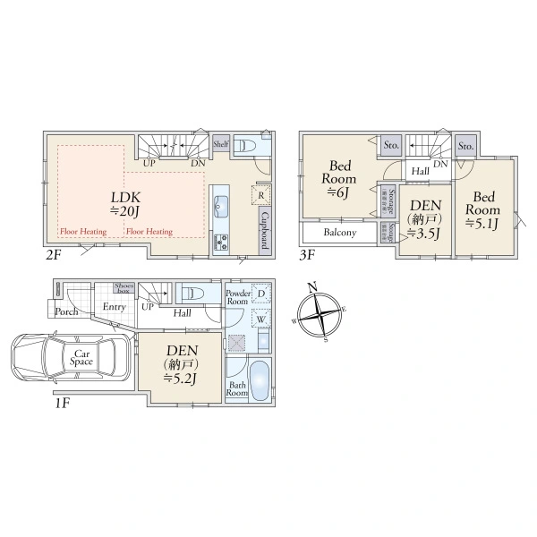 川崎市中原区西加瀬 間取図