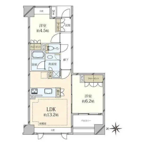 パークハウス深川高橋 間取図