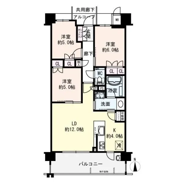 プレミスト鶴見横堤 間取り図
