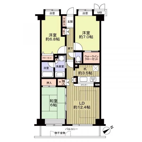 コルサム柏 間取図