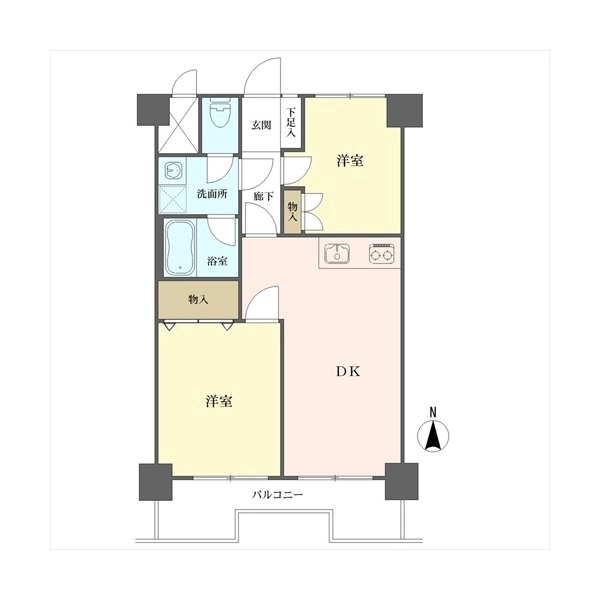 ライオンズマンション世田谷上町 間取図