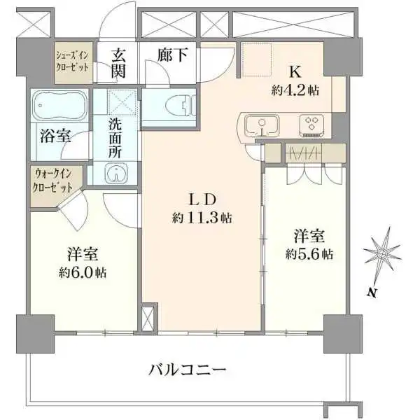 プラウドタワー金町 間取図