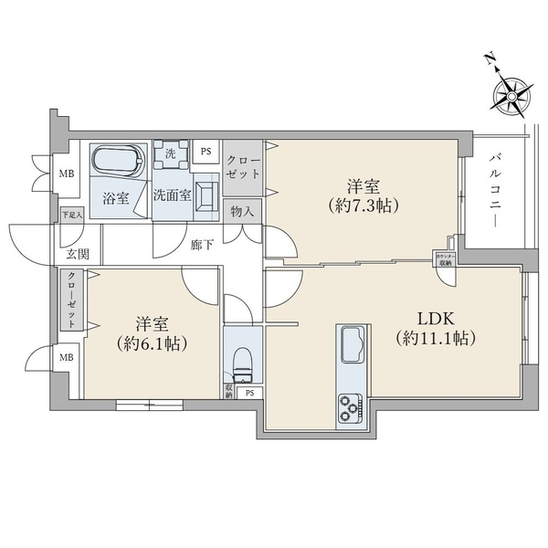 東建ニューハイツ成増 間取図