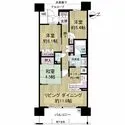 阿波座ライズタワーズマーク２０ 間取図