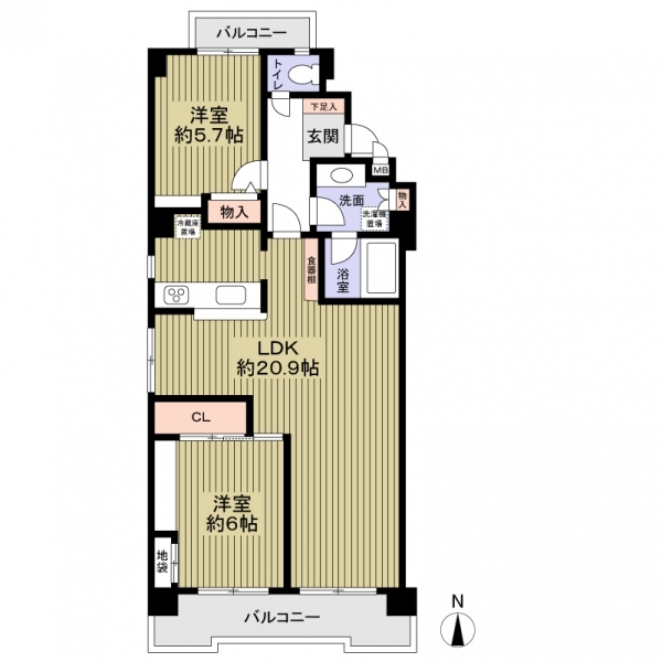 本郷社が丘アイリスＩＩ 間取図