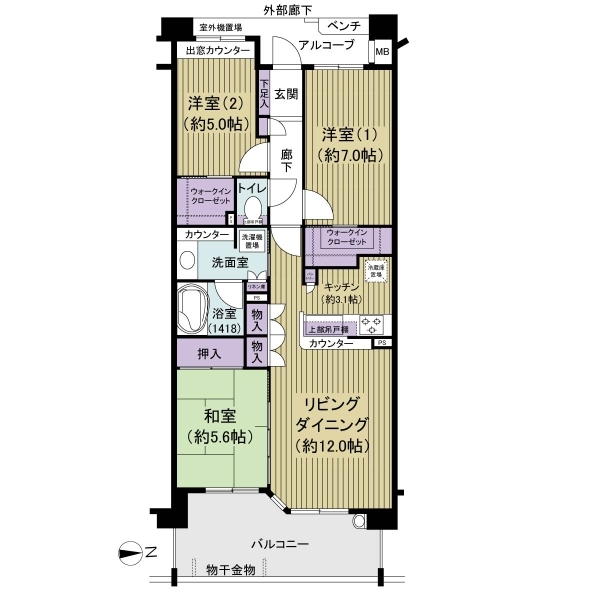 ルイシャトレ新百合ヶ丘 間取図