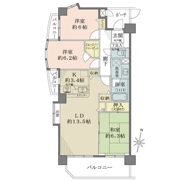 レクセルガーデン西国分寺 間取図