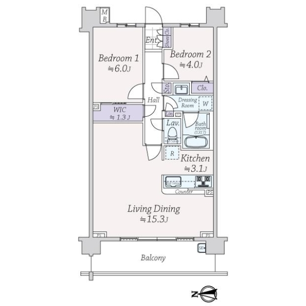 ガーラ・レジデンス綱島アヴェニュー 間取図