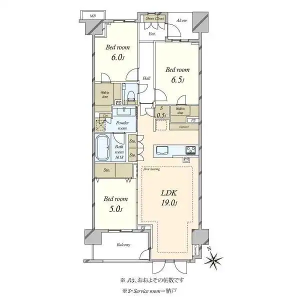 プラウド桜新町 間取図