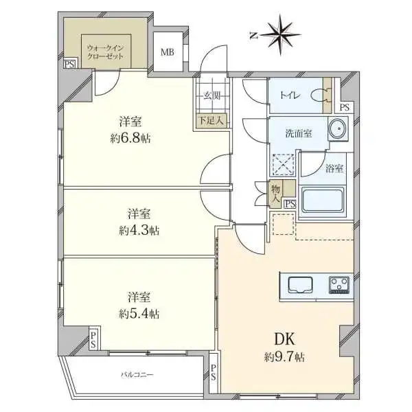 ミルーナヒルズ錦糸町 間取図