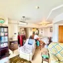 グランドステージ海岸通り LDKを通って各部屋へつながるセンターリビング。