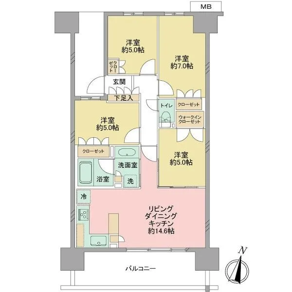 グランアリーナレジデンス 間取図