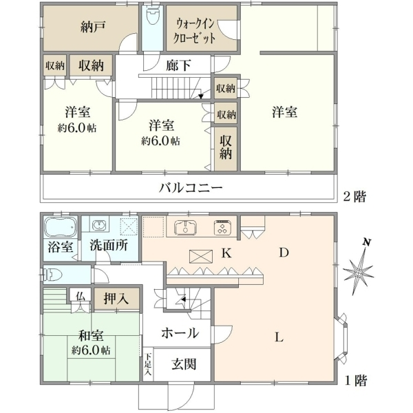 船橋市飯山満町２丁目 間取図