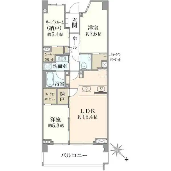 ガーデンヒルズ四ツ谷　迎賓の森 間取図