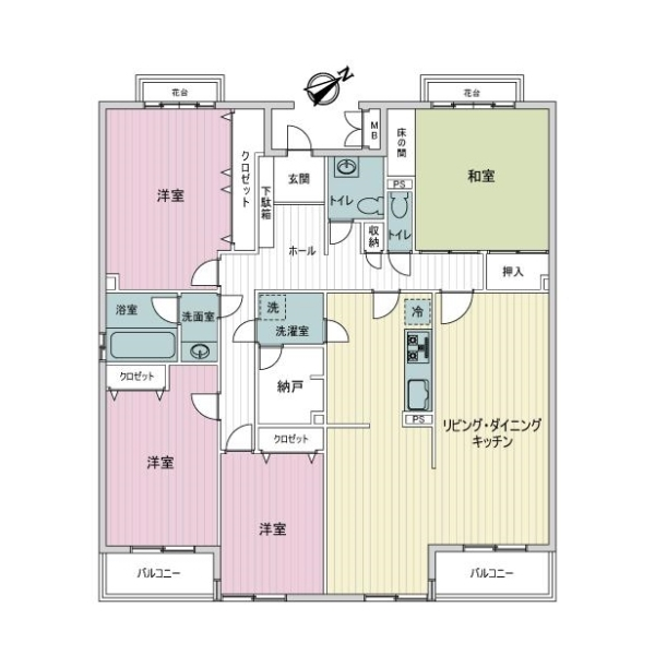 石神井ガーデンハイツ 間取図