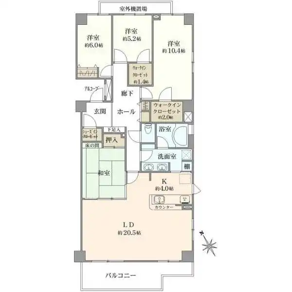 キャッスルヒル浮間舟渡 間取図