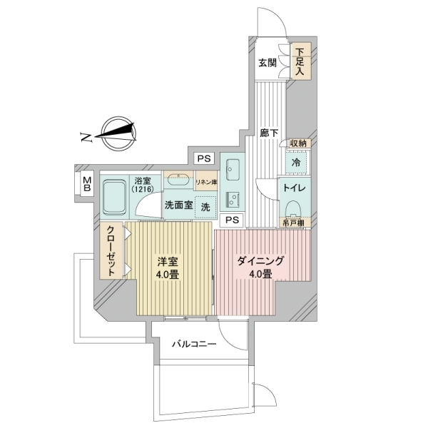 日神デュオステージ新御徒町 間取図