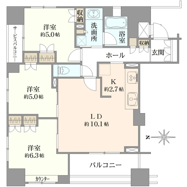 ハイネスクラウズ浅草 間取図