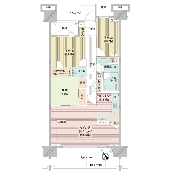 グランドメゾン杉並シーズン５ 間取図
